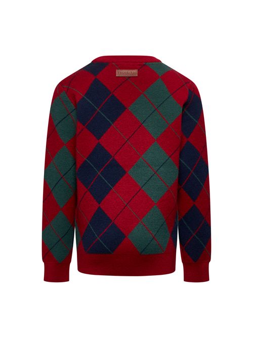 Maglia a girocollo TRUSSARDI | TBA25062MAROSSO BLU VERDE